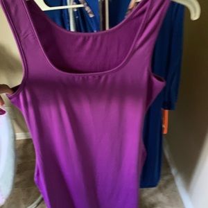 Purple sleeveless dress